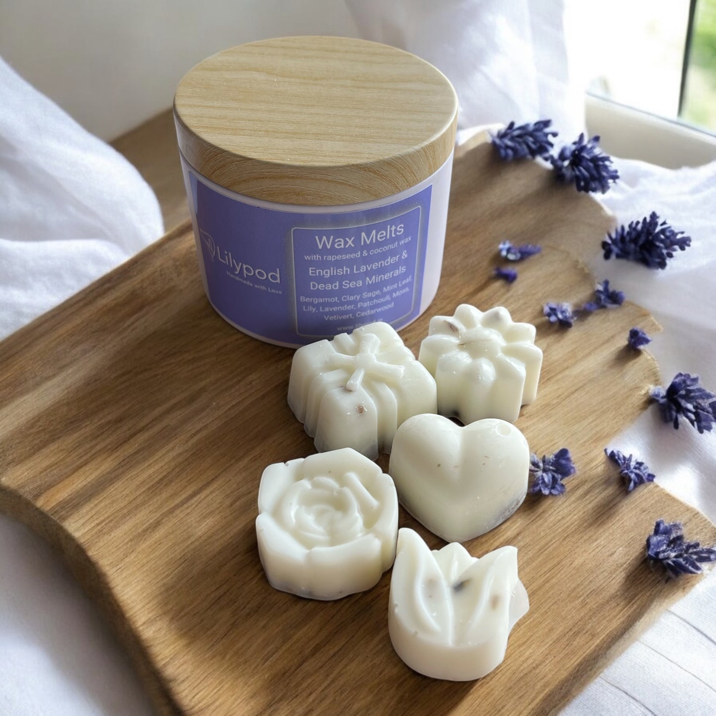 English Lavender & Dead Sea Minerals Essential Oil Wax Melts