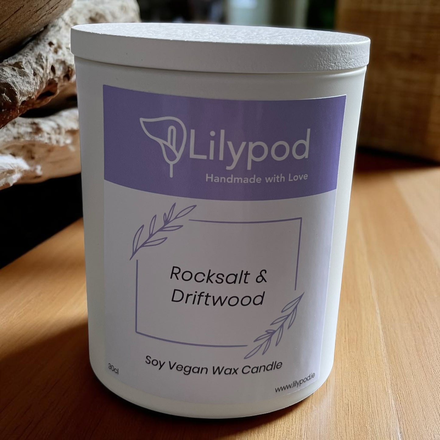 Rock Salt & Driftwood Soy Candle