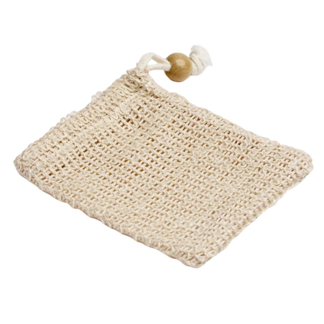 Natural Woven Soap Bag - Washed Jute
