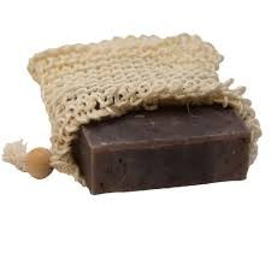 Natural Woven Soap Bag - Washed Jute