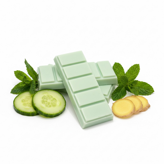 Cucumber, Ginger & Mint Wax Melt Snap Bar