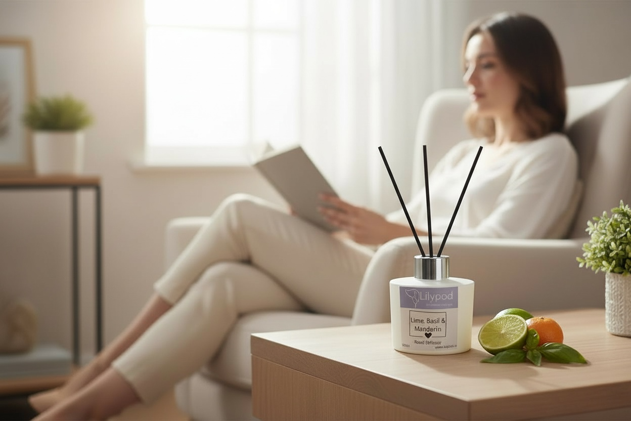 Lime, Basil & Mandarin Luxury Reed Diffuser