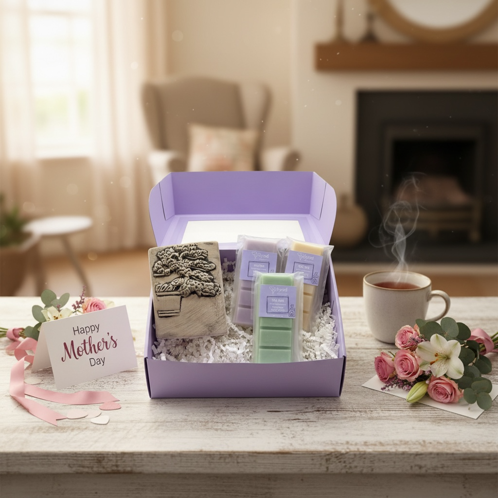 Mother's Day Gift Box with wax melts and wax melt warmer