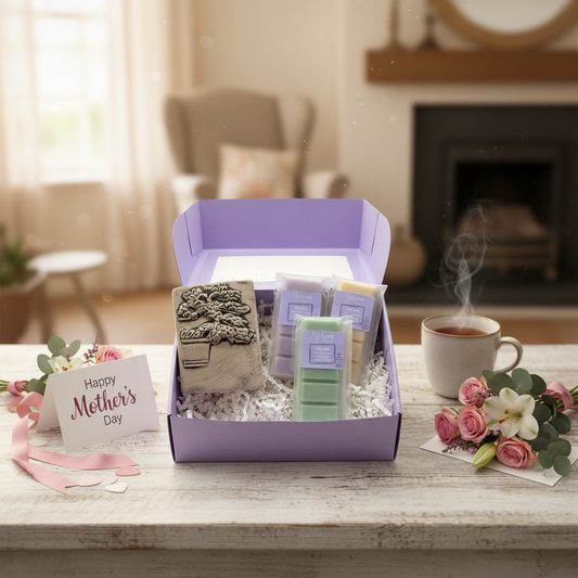 Mother's Day Gift Box with wax melts and wax melt warmer