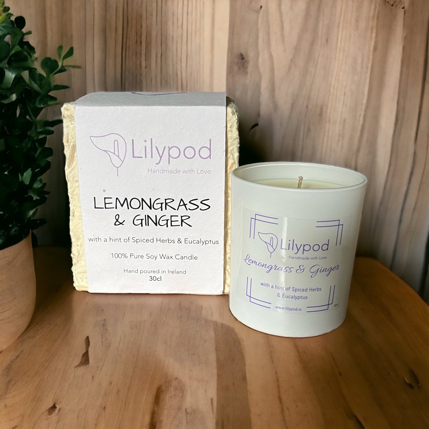 Lemongrass & Ginger Luxury Soy Vegan Candle
