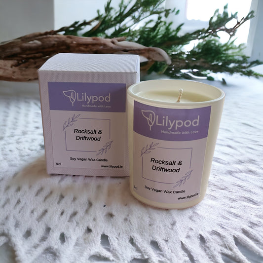 Rock Salt & Driftwood Soy Candle